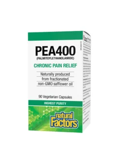 Natural Factors PEA400 Palmitoylethanolamide (90 Veggie Capsules)