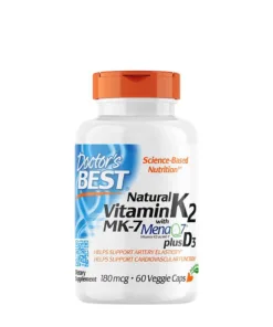 Natural Vitamin K2 MK7 with MenaQ7 plus D3