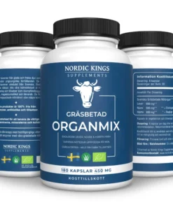 Nordic Kings 100% Grass-Fed Organic Organ Mix – 180 Capsules