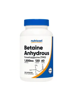 Nutricost Betaine Anhydrous (TMG) Capsules (120 Capsules)