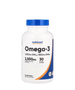 Nutricost Omega-3 2500 mg (90 Softgels)