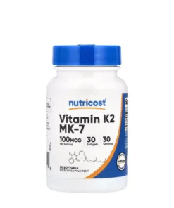 Nutricost Vitamin K2 MK-7  (30 Softgels)
