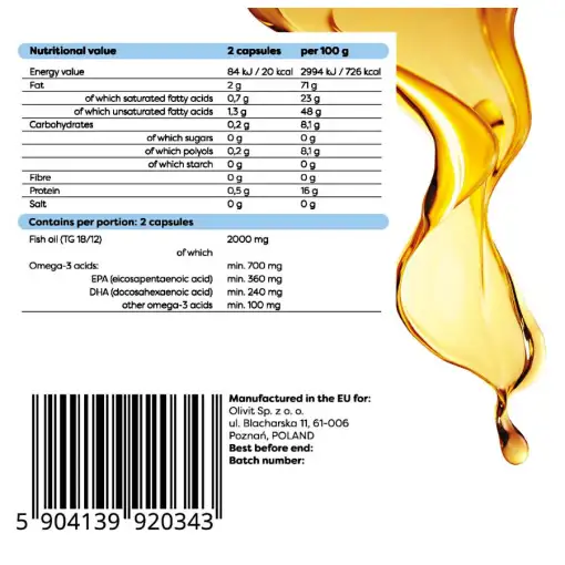 1 000 mg - 60 gélules molles