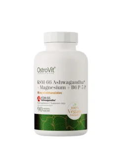 Ostrovit KSM-66 Ashwagandha® + Magnesium + B6 P-5-P (90 Veg Capsules)
