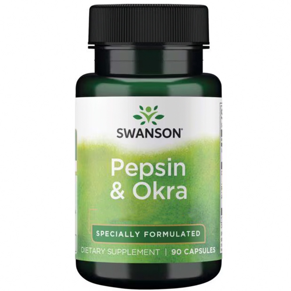 Pepsin & Okra - 90 caps – Bild 2