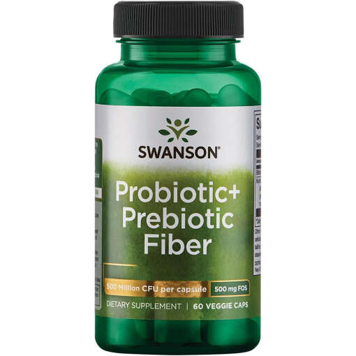 Probiotic+ Prebiotic Fiber – 60 vcaps | Swanson - Image 2