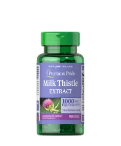 Puritans Pride Milk Thistle 4:1 Extract 1000 mg (Silymarin) (90 Softgels)