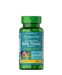 Puritan's Pride Milk Thistle Standardized 175 mg (Silymarin) (100 Capsules)