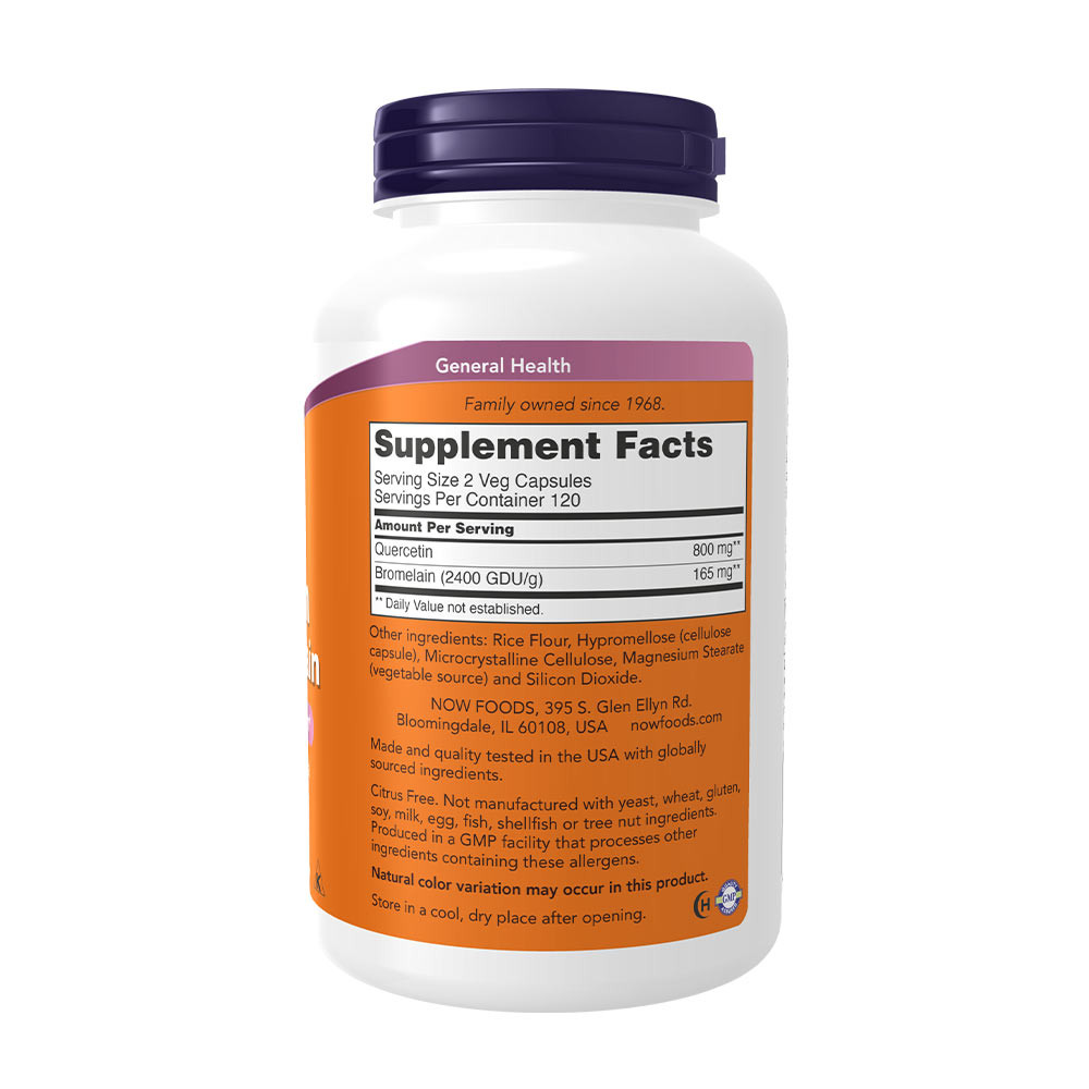 Quercetin with Bromelain – 240 vcaps - Image 2