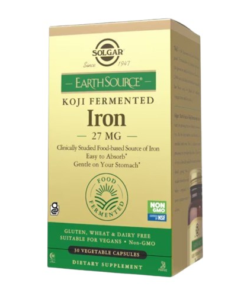 SOLGAR Earth Source® Koji Fermented Iron 27 mg  (30  caps)