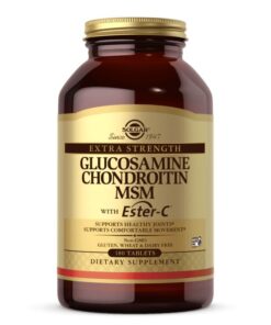 SOLGAR Extra Strength Glucosamine Chondroitin MSM with Ester-C (180 tabs)