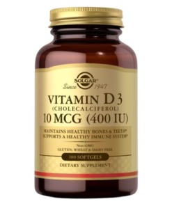 SOLGAR Vitamin D3 (Cholecalciferol) 10 mcg (400 IU) (250 caps)