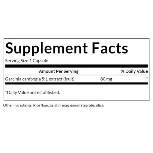 Swanson Garcinia Cambogia Extract – 60 Capsules – Image 3