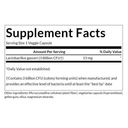 Swanson Lactobacillus Gasseri – 3 Billion CFU – 60 Vegan DRcaps - Image 3