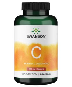 SWANSON Witamina C1000 + dzika ró¿a 90 kaps