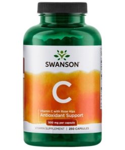 SWANSON Witamina C500 + dzika ró¿a 250 kaps