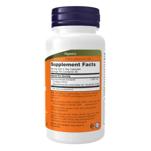 Saccharomyces Boulardii – 120 vcaps | NOW Foods – Image 2