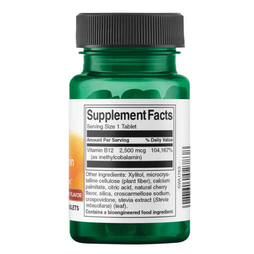 Swanson Vitamin B12 Methylcobalamin – 2500 mcg (60 Orally Dissolving Tablets) – Image 5