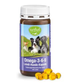 TIERLIEB Omega-3-6-9 Linseed Oil Dog Capsules (180 caps)