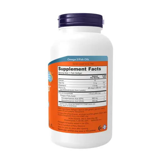NOW Foods Ultra Omega 3-D with Vitamin D-3 – 180 Softgels - Image 2