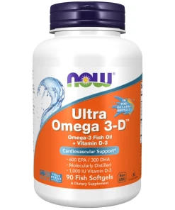Ultra Omega 3-D mit Vitamin D-3 – 90 Weichkapseln