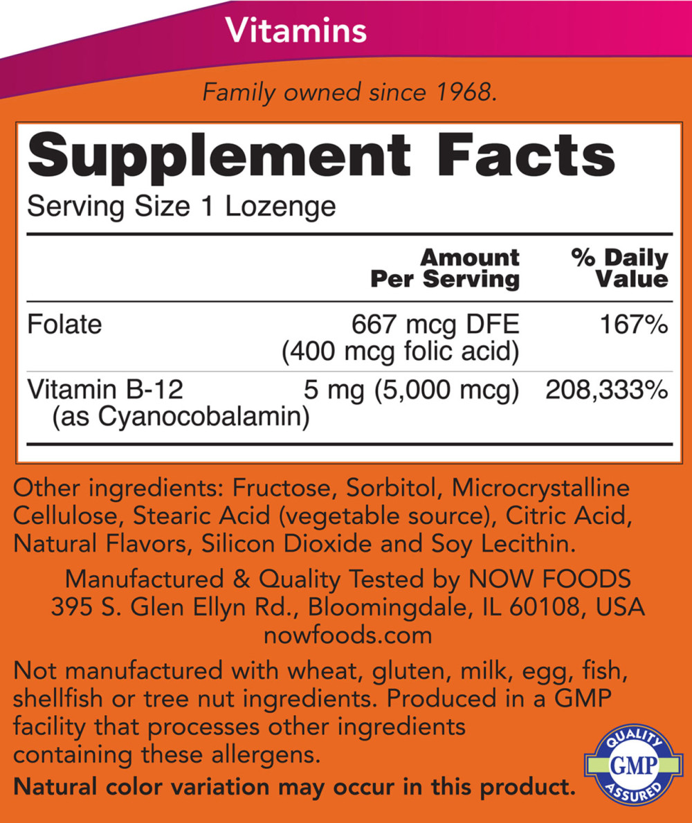 5000mcg - 60 lozenges