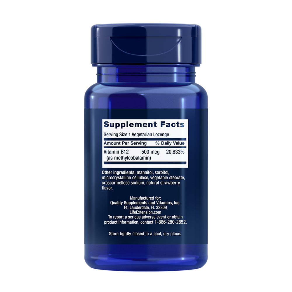 500mcg - 100 vegetarian lozenges
