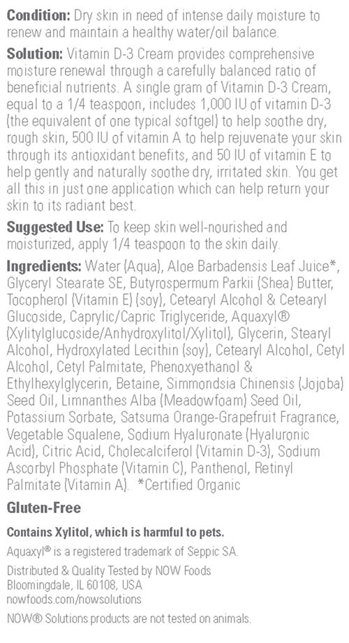 Vitamin D-3 Cream - 118 ml. – Bild 2