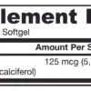 5000 IU - 100 softgels