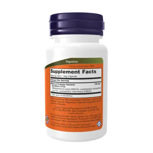 Women's Probiotic 20 Billion – 50 vcaps | NOW Foods - Image 2