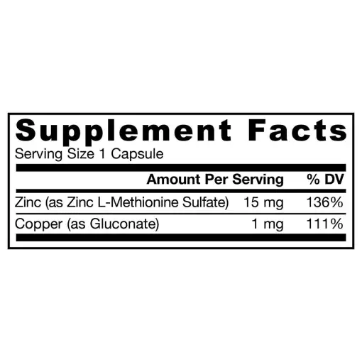 Zinc Balance – 100 vcaps | Jarrow Formulas - Image 2